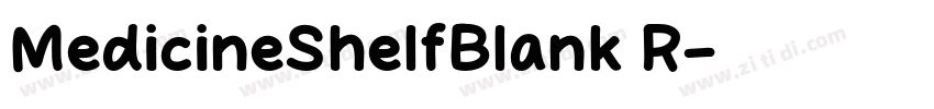 MedicineShelfBlank R字体转换